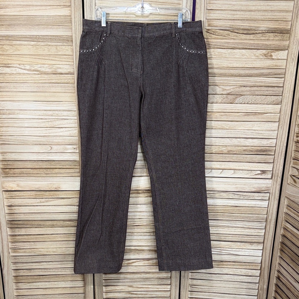 Kenneth Cole Womens Brown Pants Size 14
